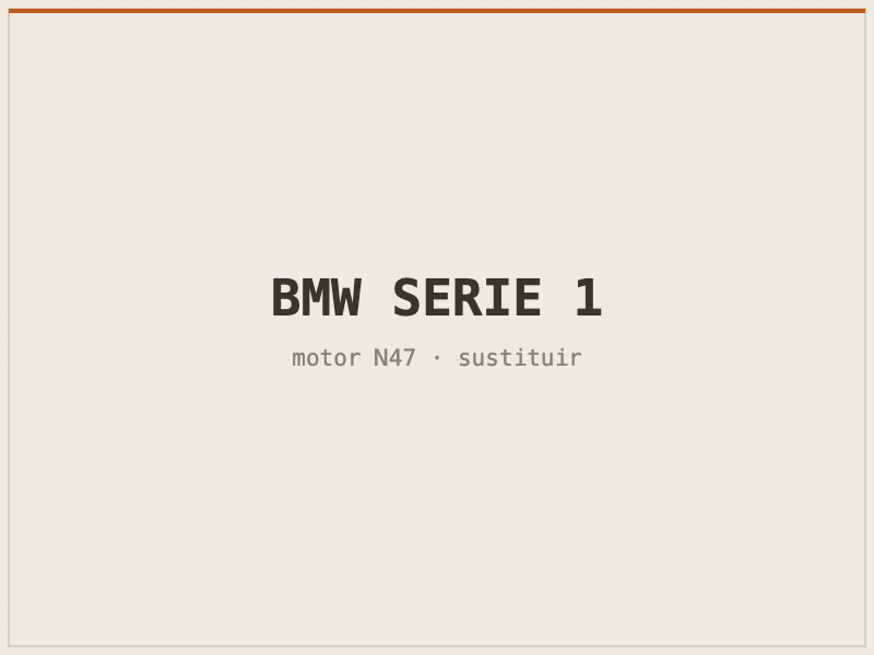 BMW Serie 1 con motor N47