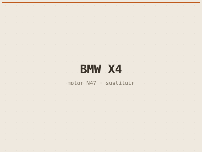 BMW X4 con motor N47